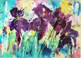 32 - Diane Poole 'Irises' Watercolour.JPG